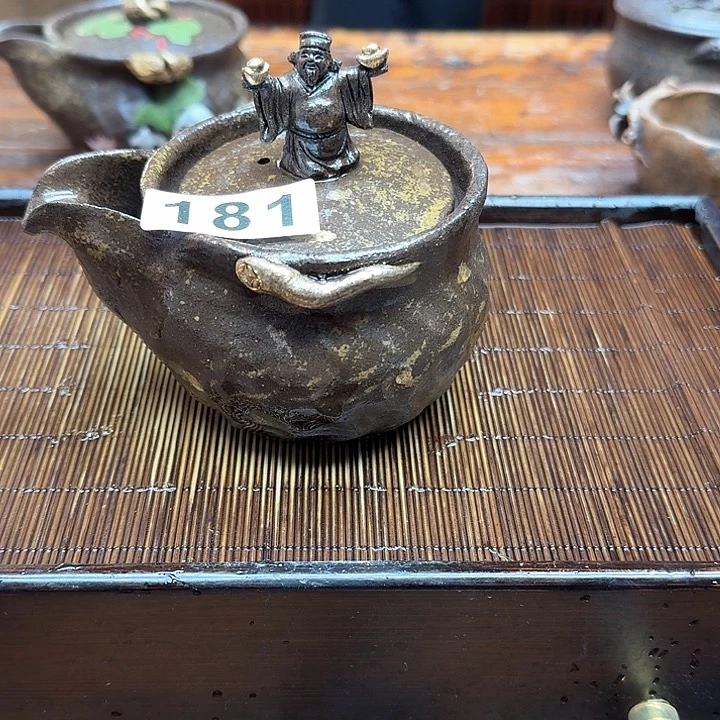 纯手工制作粗陶茶具