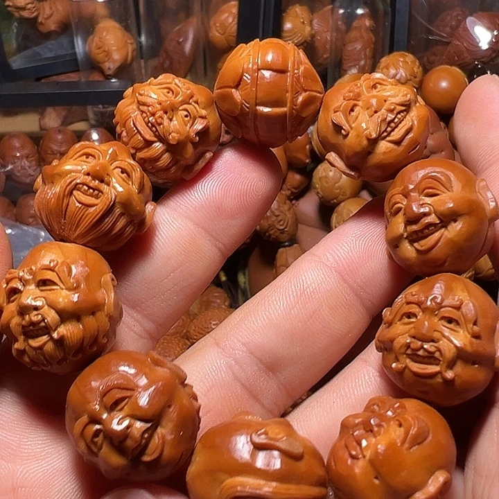 纯***饼手串/手链橄榄核续篇手工十八罗汉