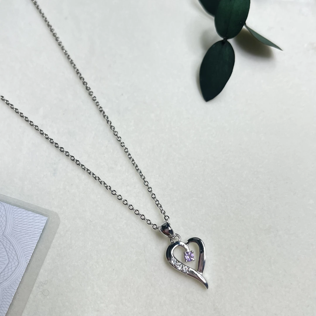 全新未使用  【六六中古】孤品简约紫水晶项链aw9524