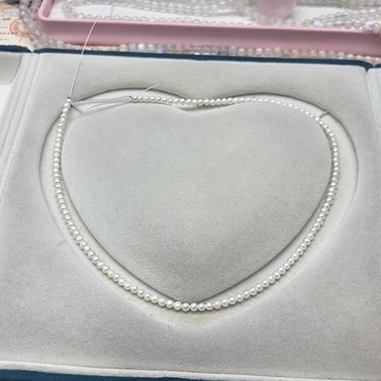 银S925镶嵌淡水珍珠珍珠项链5