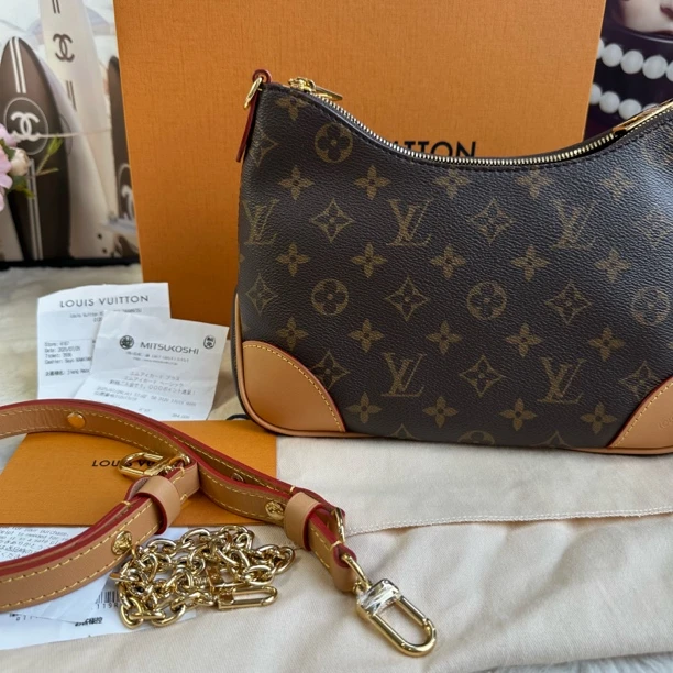 未使用 LouisVuitton/路易威登 老花黄牛角（25.7.29票全套）