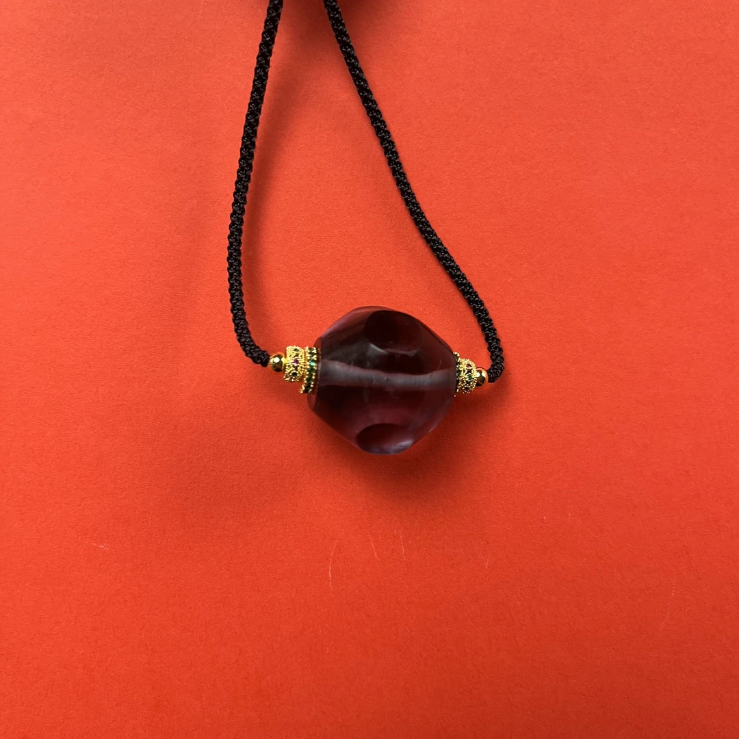 紫水晶单珠脖挂（精品）9692
