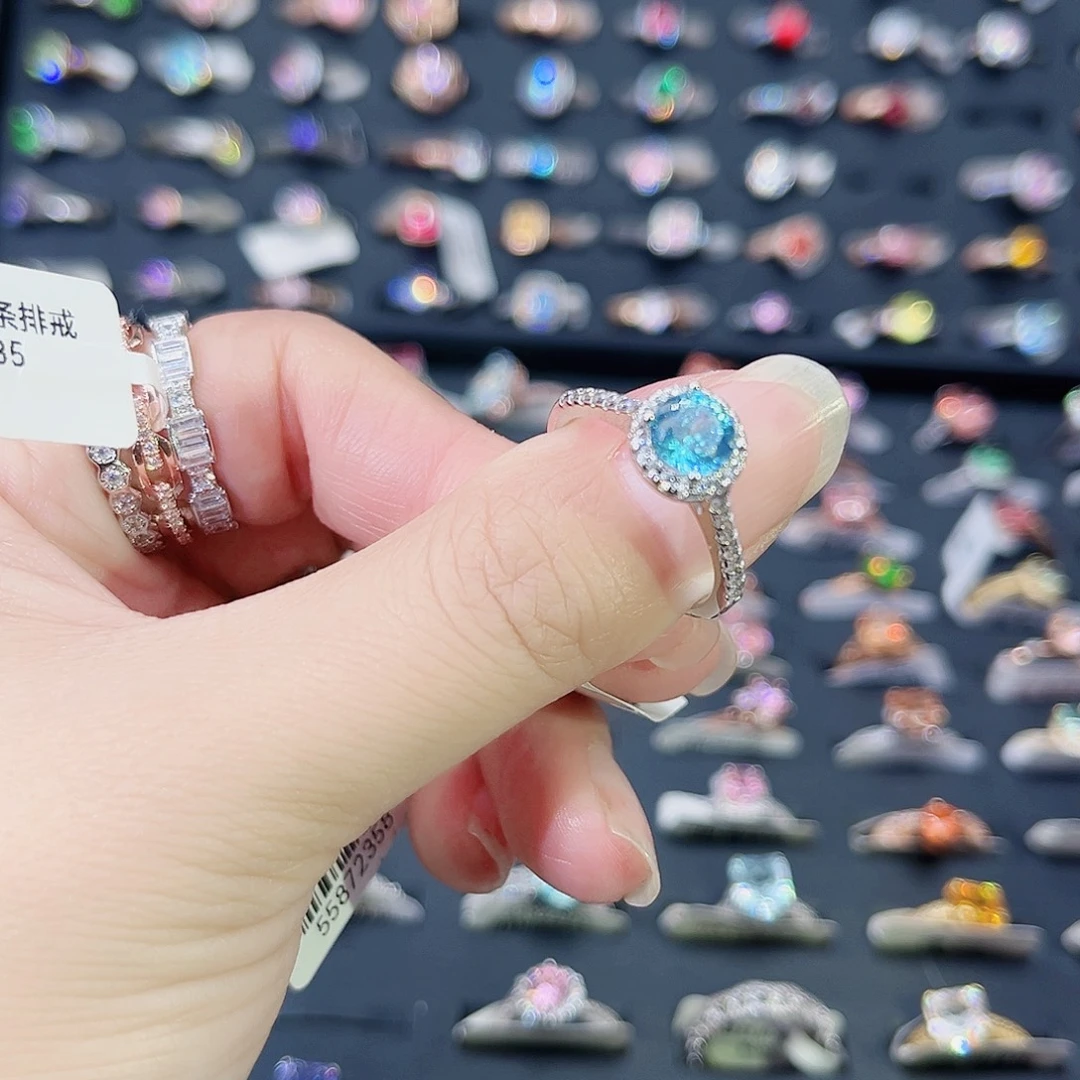 莫桑石非金属SHK白圆包一卡-10