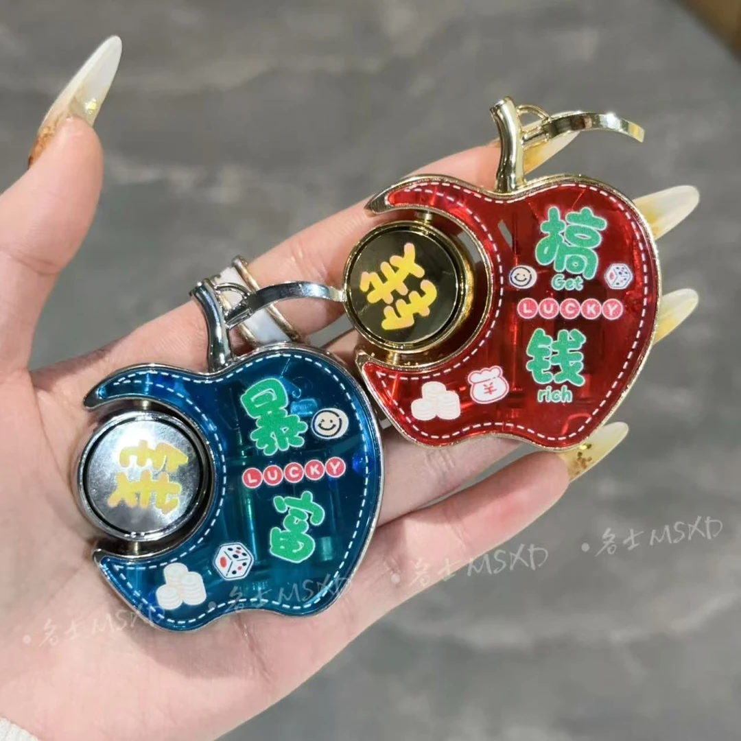 旋转炫酷闪灯苹果造型创意打火机小苹果充气奇葩解压送男友礼物潮