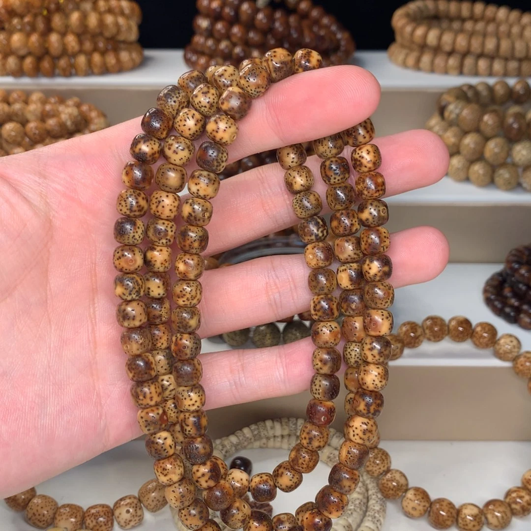 吊坠星月菩提8.7老型金钱豹108