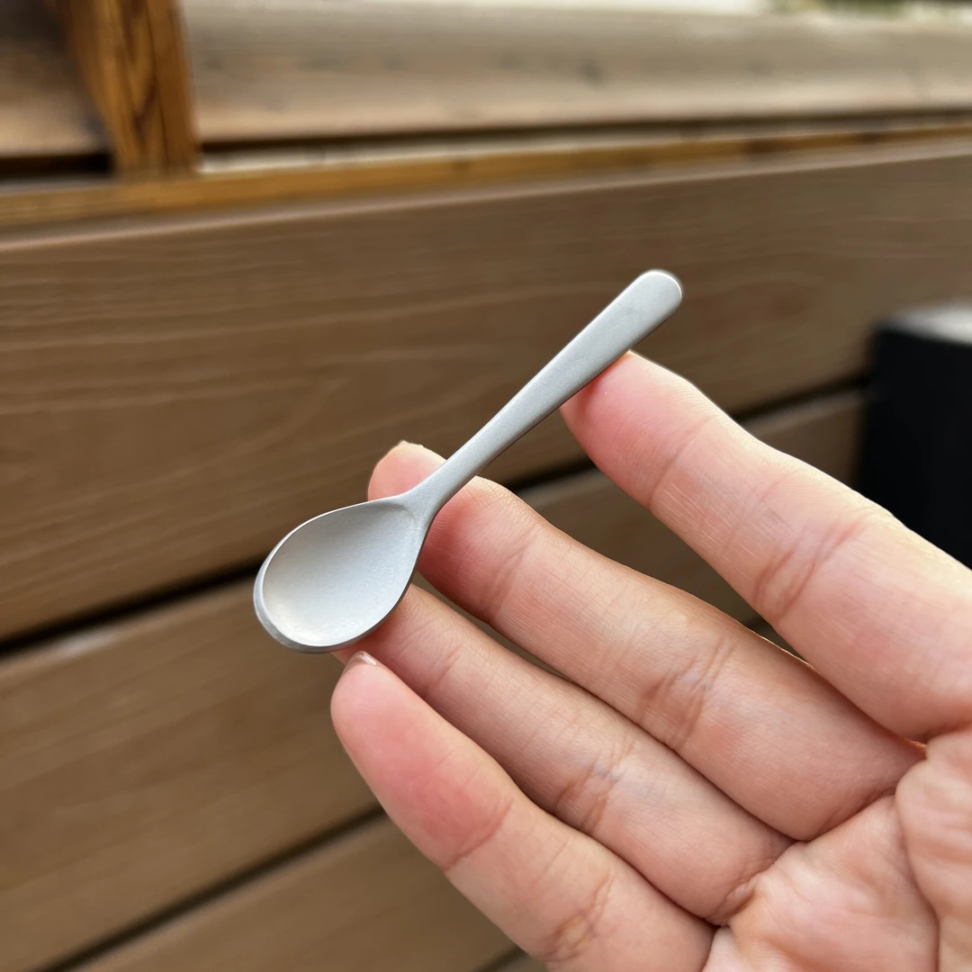 VE18-10不锈钢小勺7㎝迷你调料小勺珍珠粉勺粉末勺子调料罐勺