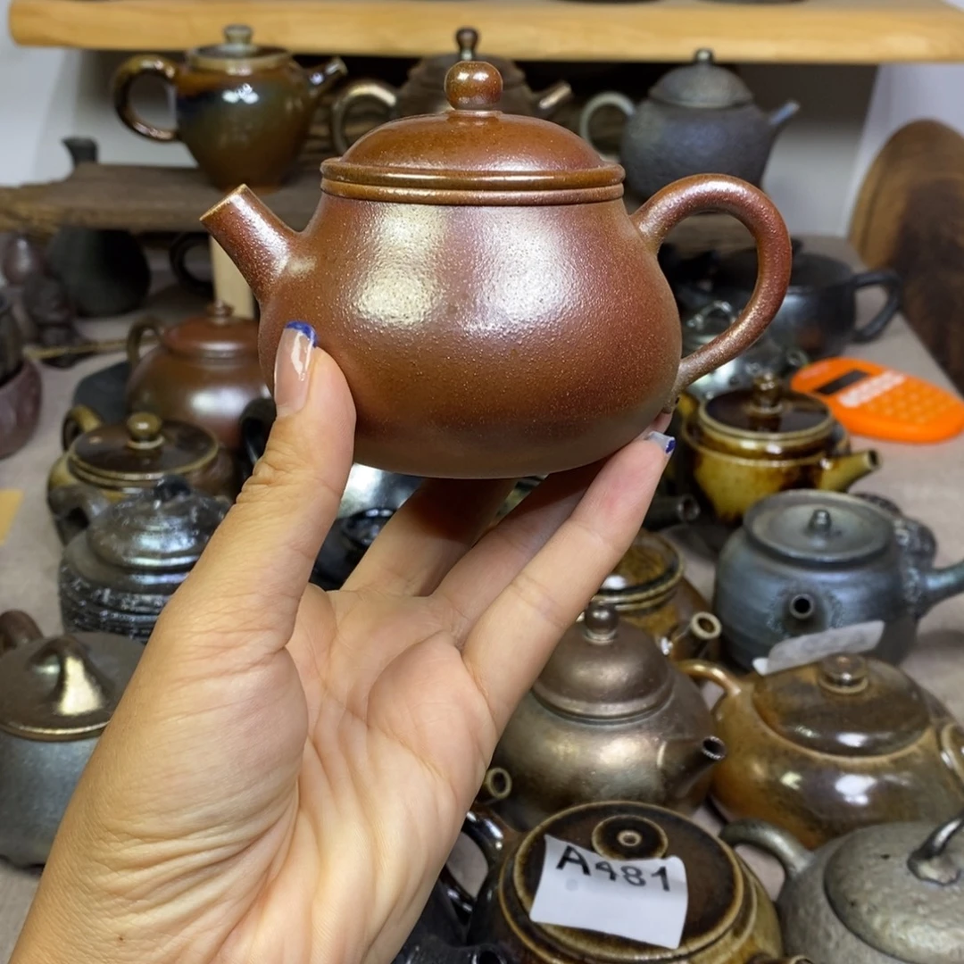 建水紫陶柴烧茶壶