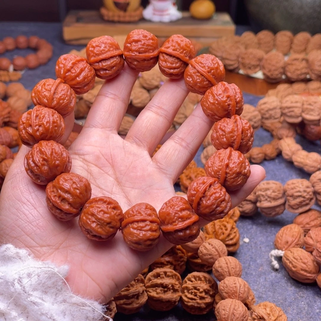 法***心文玩核桃手串一道筋