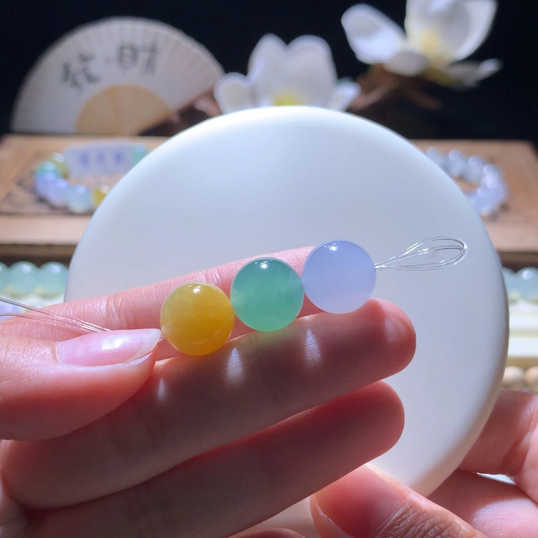 散珠翡翠经典福禄寿三彩特价款