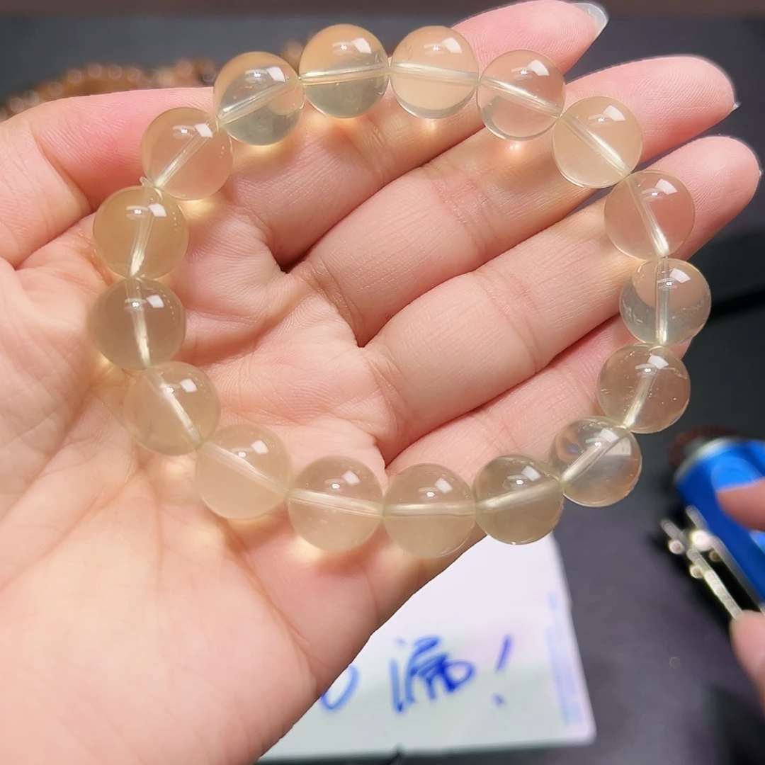 未镶嵌手链水晶黄水晶12毫米3号