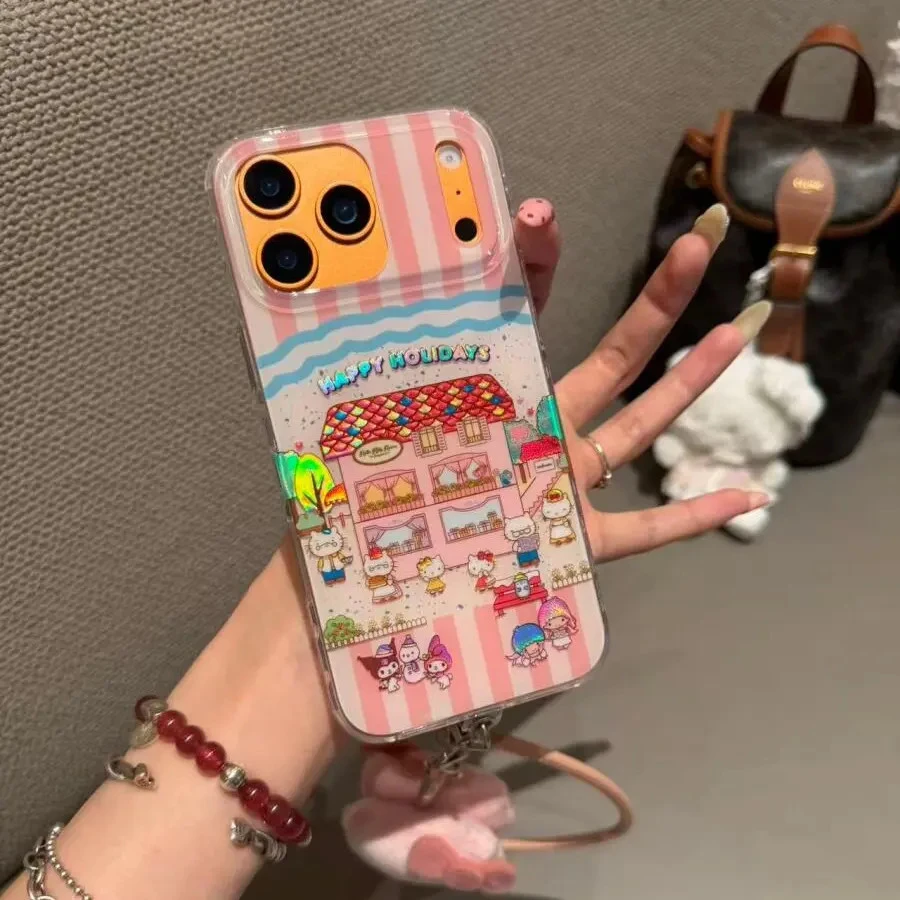 ins可爱房屋三丽鸥适用于苹果17promax/16pro手机壳15保护套1413
