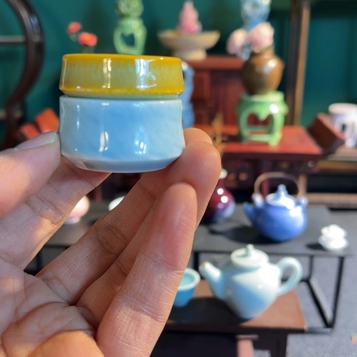 摆件榲**米微陶老王迷你花瓶