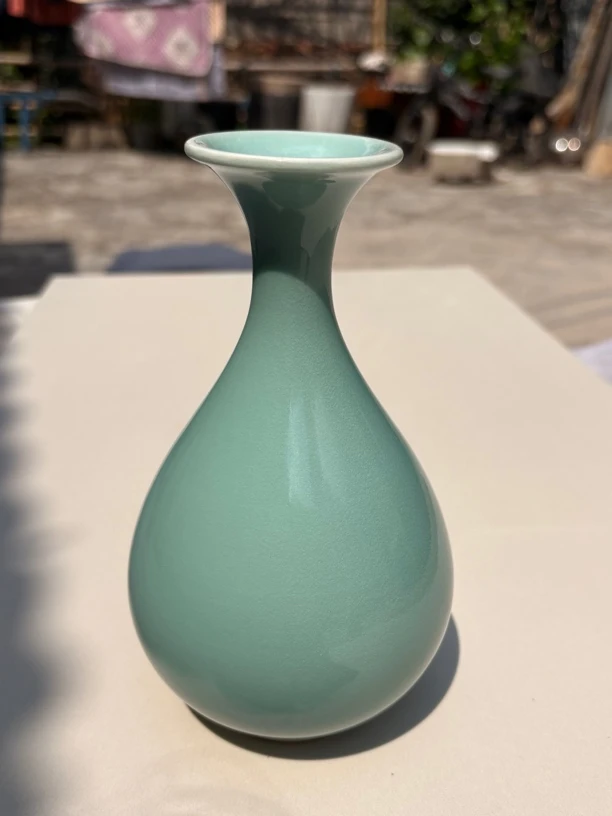 仿古瓷 汝瓷纯手工拉坯玉壶春