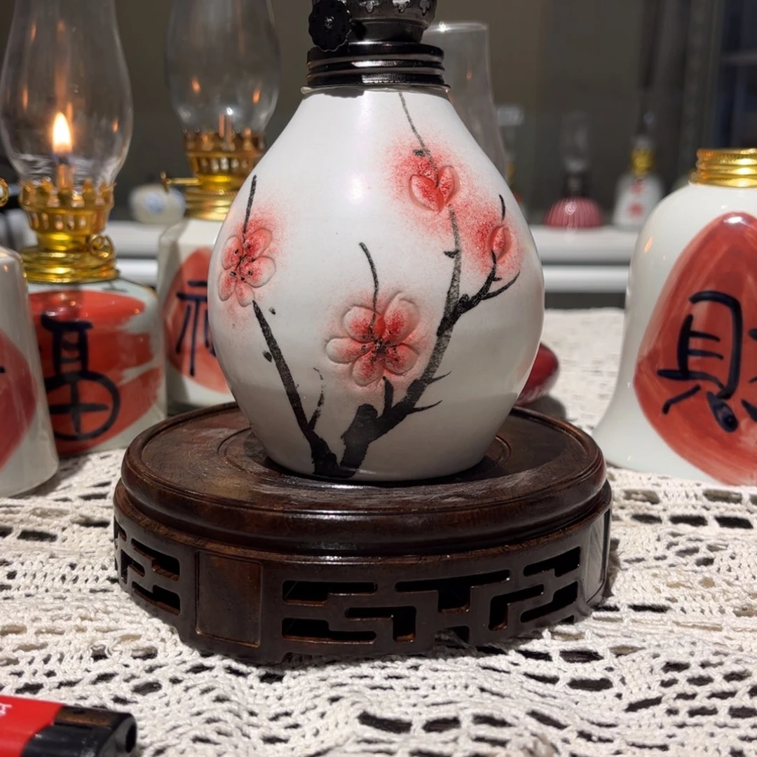 摆件景德镇陶瓷香薰灯
