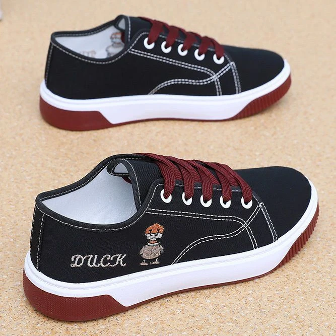 2025春夏季新款小白鞋女帆布鞋韩版透气平底学生鞋百搭板鞋潮鞋女