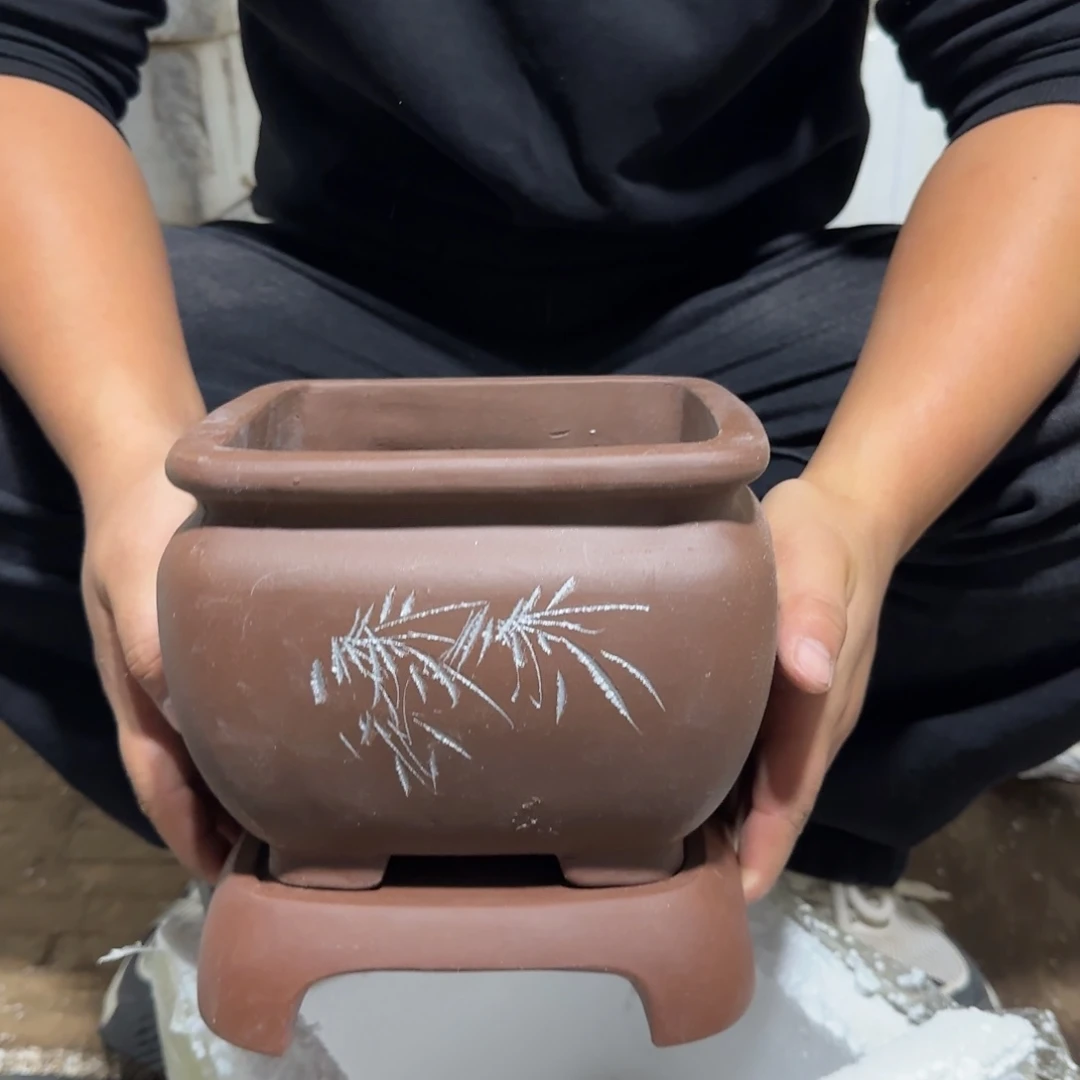 紫砂花盆瑕疵的时候我