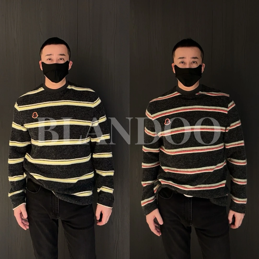 BLANDOO “年末福利”  男士百搭舒适宽松圆领长袖针织衫K155