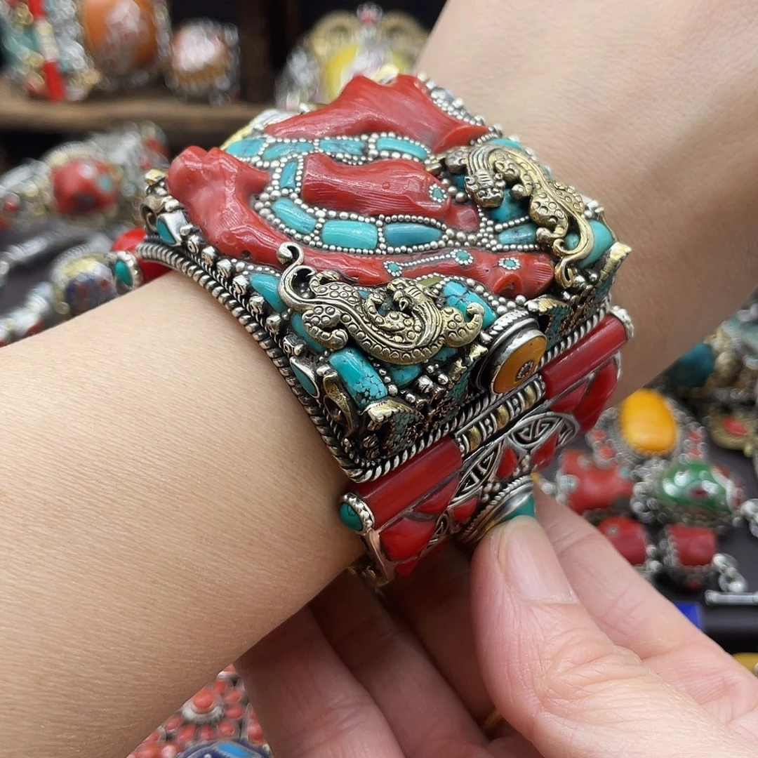 925银木质坤尼泊尔手工制作