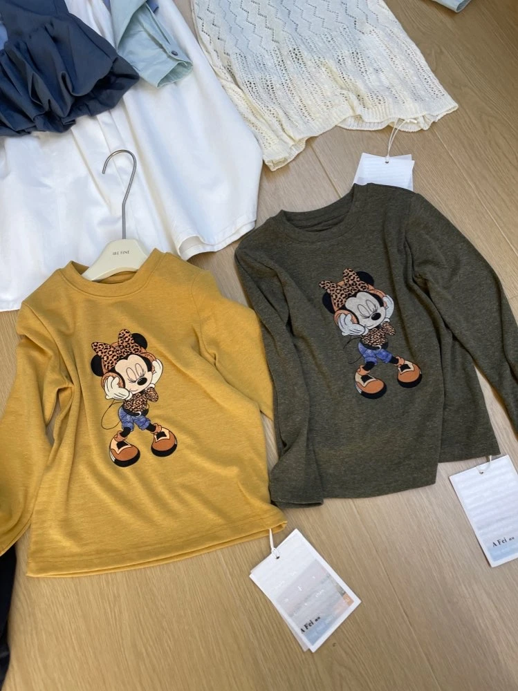 AF- 101  高货老鼠印花长袖T恤