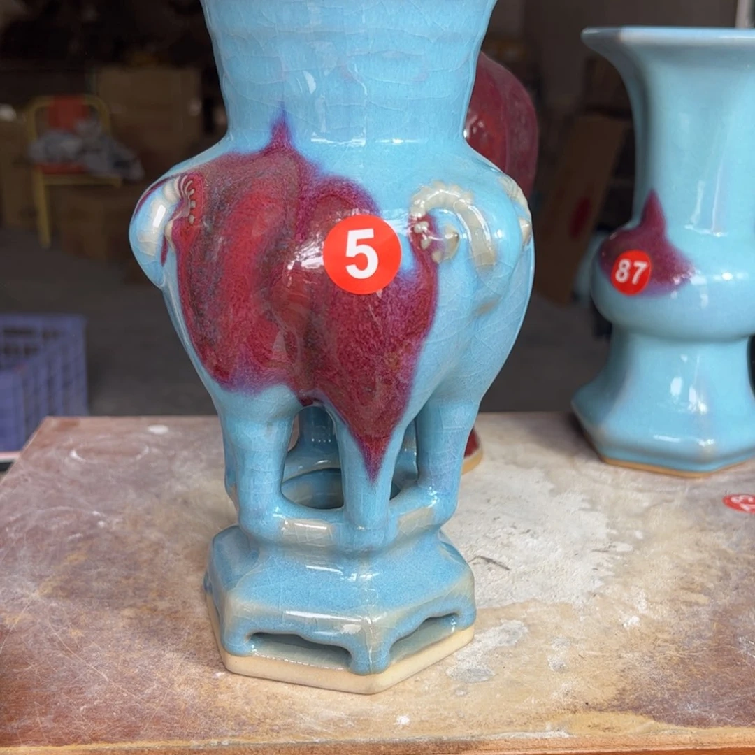 摆件郑家钧窑摆件微