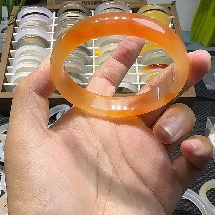 手镯玛瑙/玉髓未镶嵌56锦鲤糖福利