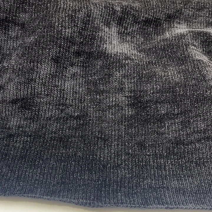 混纺黑色雪尼尔2米