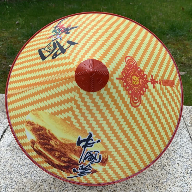 户外防雨海南斗笠帽夏季农民大檐草帽塑料遮阳防晒帽田园采茶帽子