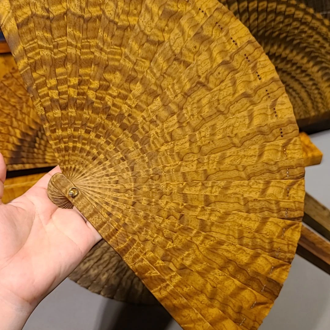 扇子21小叶桢楠金丝楠木苏扇