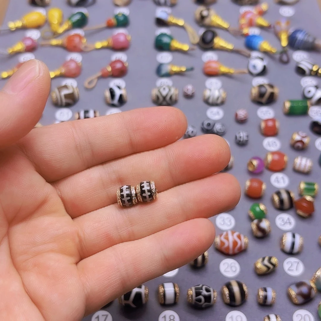 叁***9玛瑙/玉髓隔珠未镶嵌