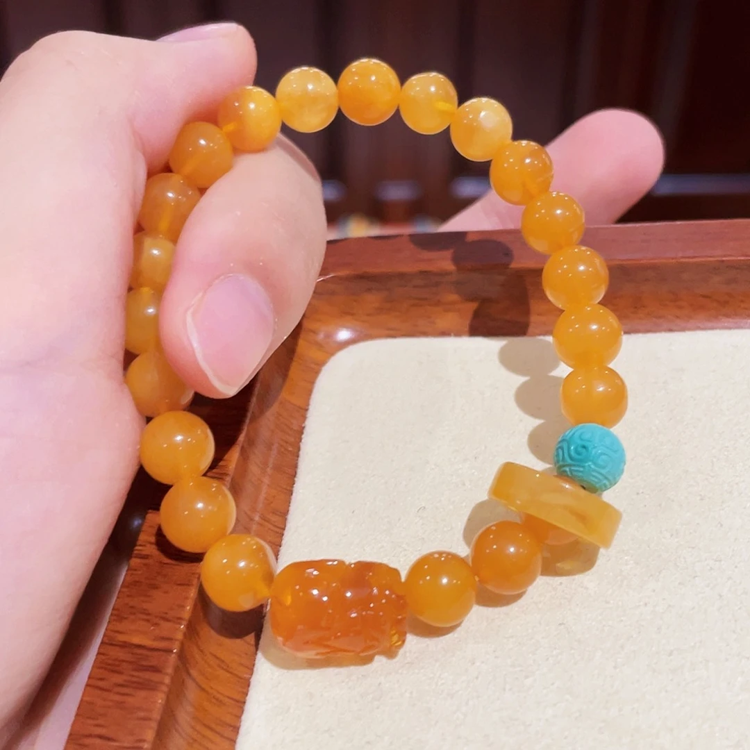 蜜蜡手链未镶嵌手串