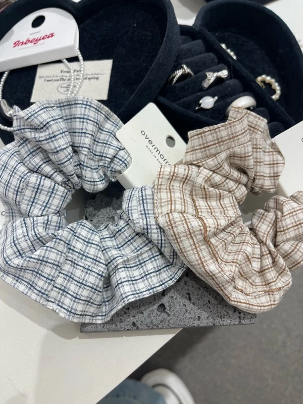 2色格子大肠发圈