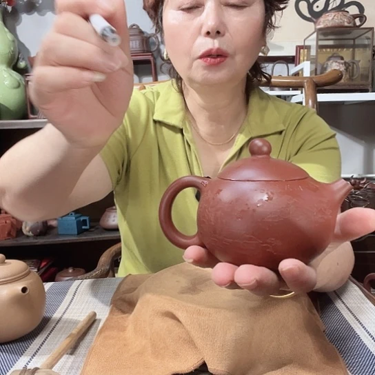 茶壶朱泥原矿紫砂壶