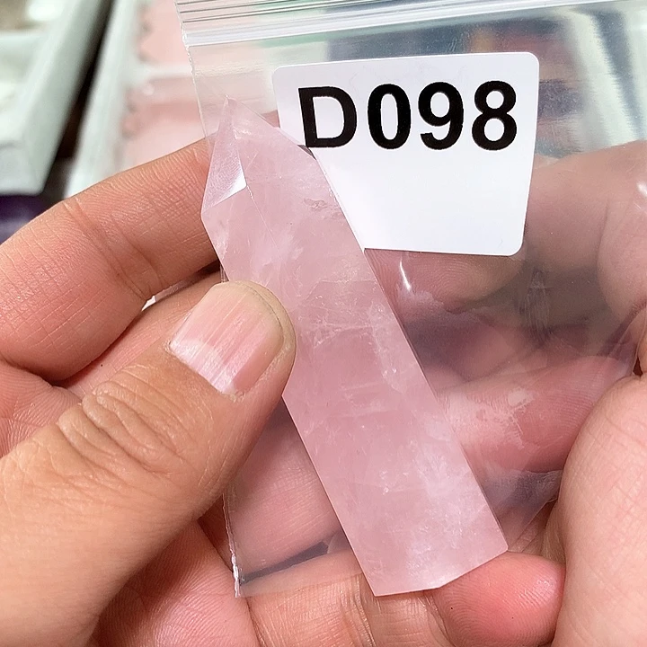 芙蓉石天然水晶柱子D098未镶嵌小**！