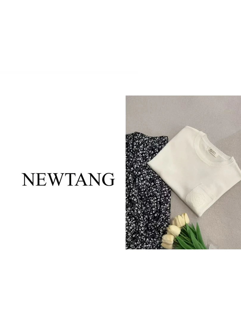 【山茶花】264 新款针织衫女短袖套头小众气质显瘦百搭针织女