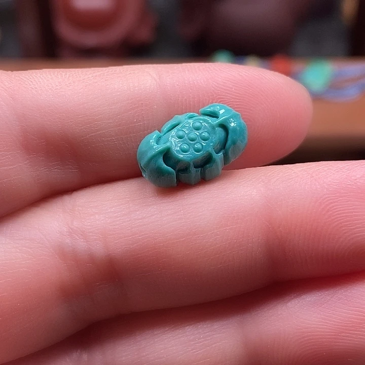 绿松石未镶嵌1一品清莲百搭款