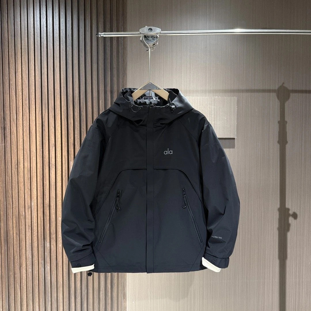 【二棉服】新款户外薄棉连帽冲锋衣外套男士休闲百搭夹克 6008