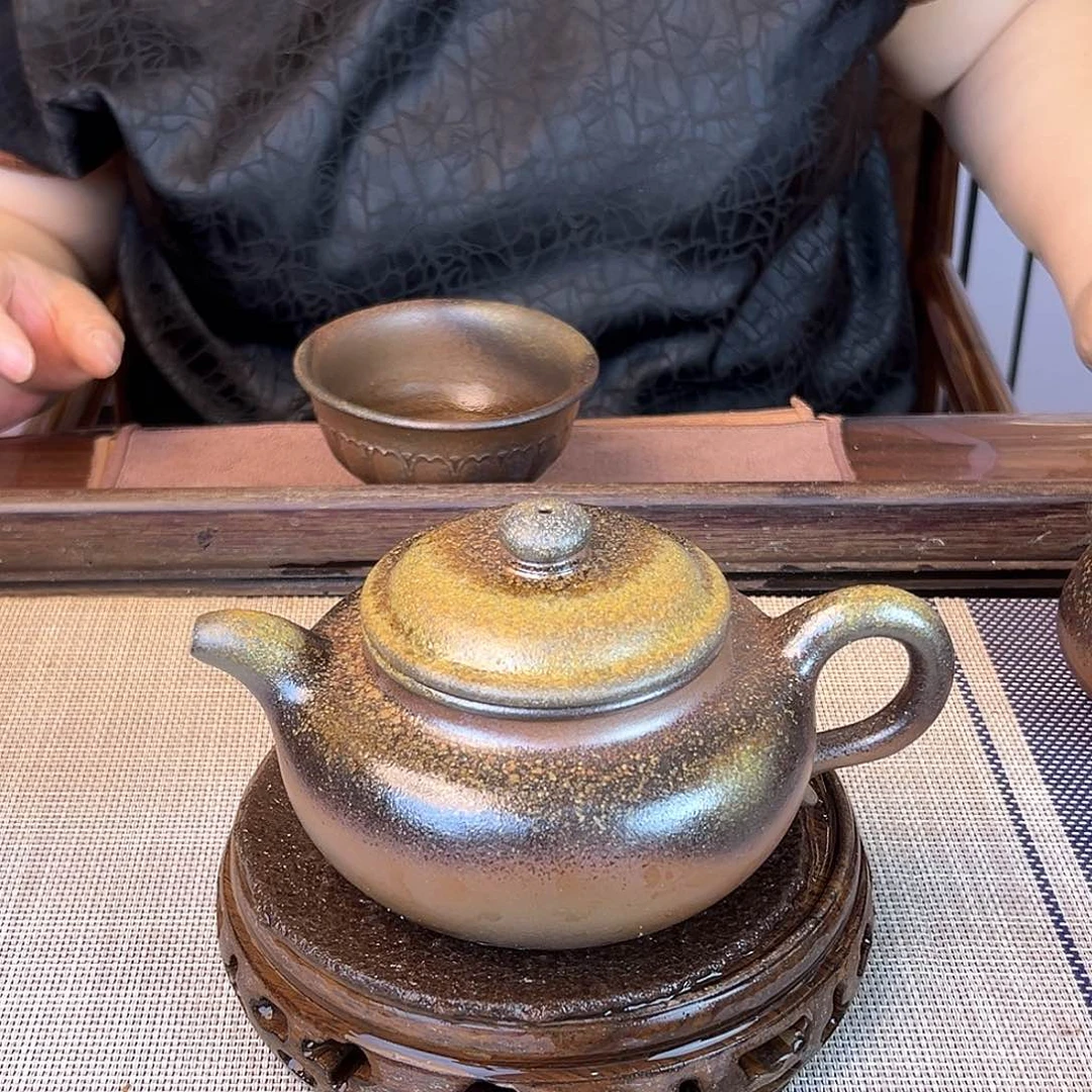 茶壶紫砂宜兴紫砂底槽清柴烧320c c