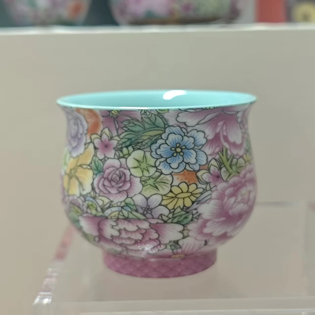五言六器 如意芳菲珐琅彩水缸杯wy-272