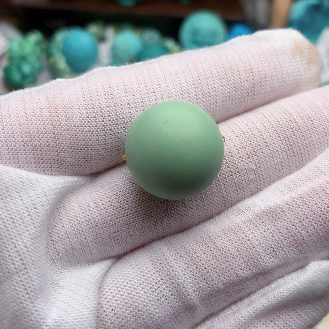 绿松石未镶嵌珠宝奇石17.7mm