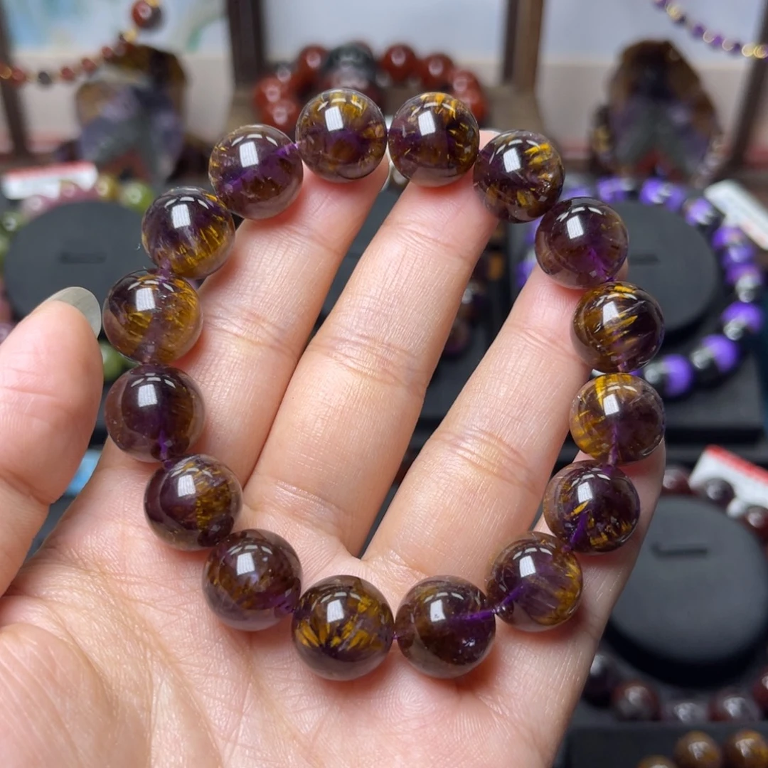 水晶未镶嵌手链极光金多多达碧滋天眼单圈12