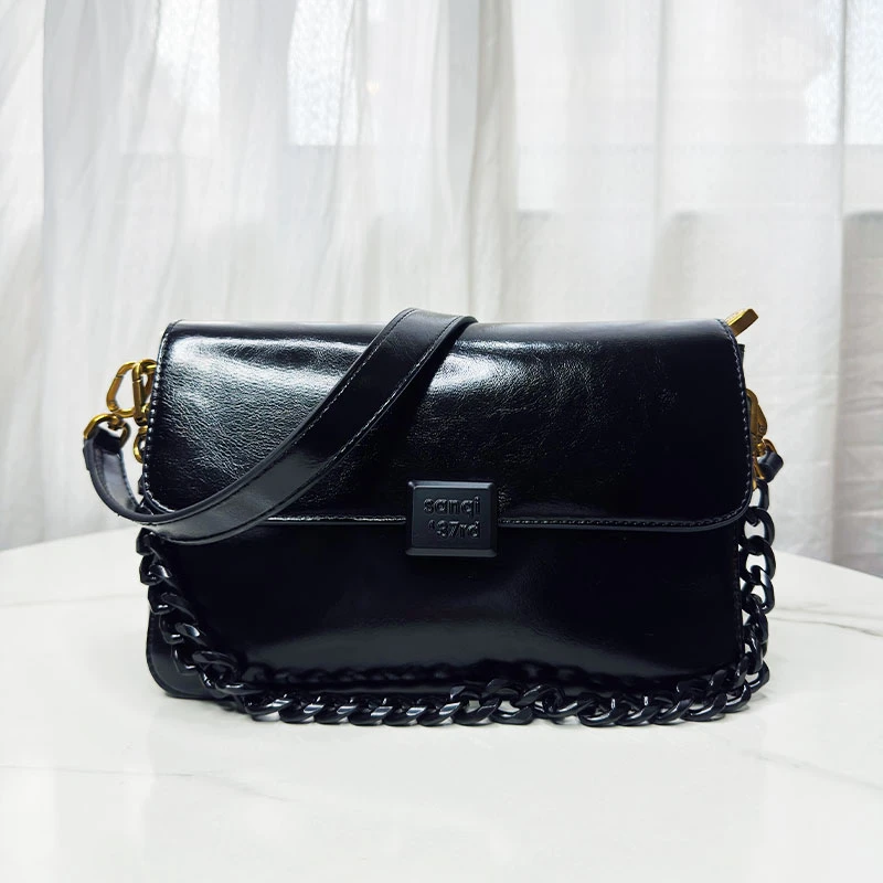 高级感腋下包包女2025新款潮时尚复古链条通勤单肩斜挎包2832-1#