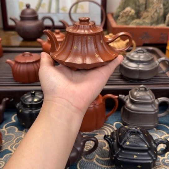 茶壶紫砂云炉洒金