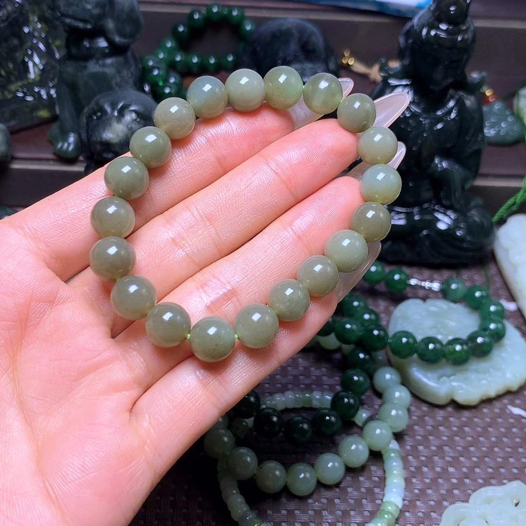 未镶嵌手串和田玉卡10