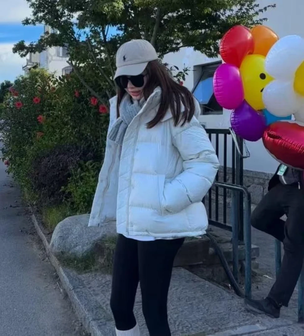 五格泡芙鹅绒服保暖外套时尚女包袖加厚连帽常规款防水长款