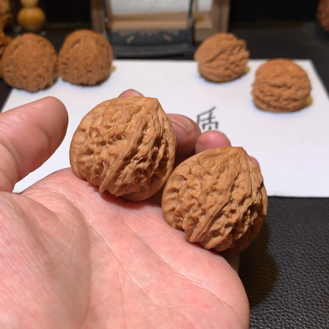 文玩核桃把件黄玉铺灯笼38