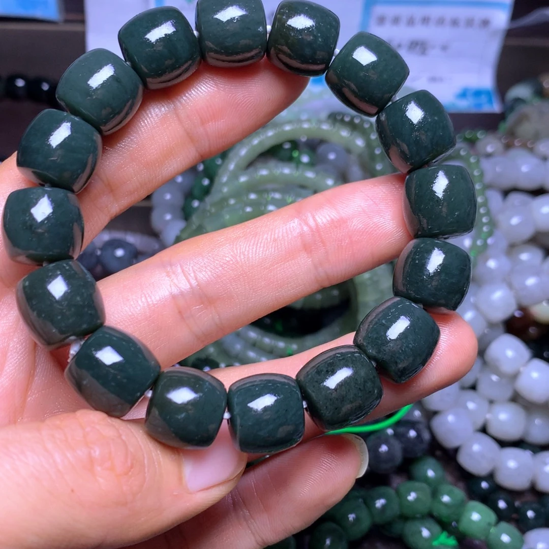 和田玉未镶嵌手串14