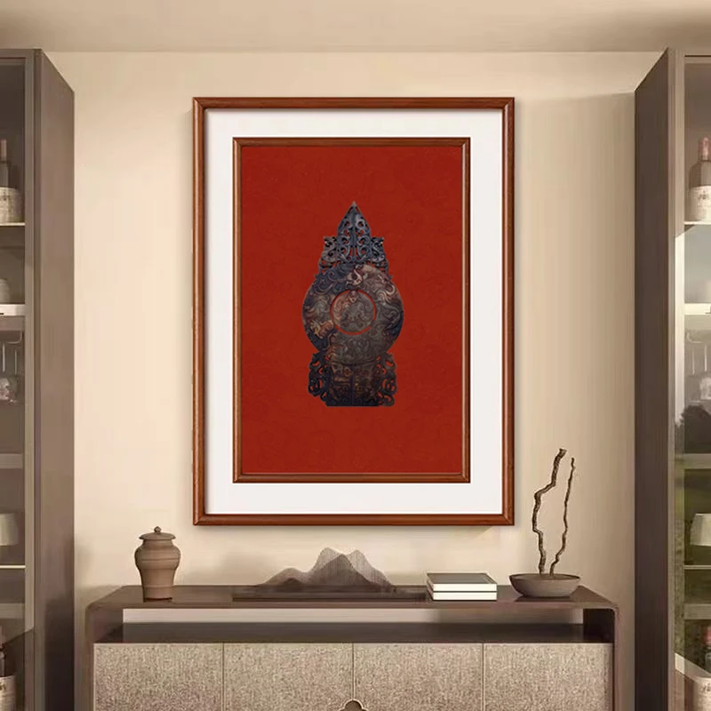 玉石立体壁画中式风