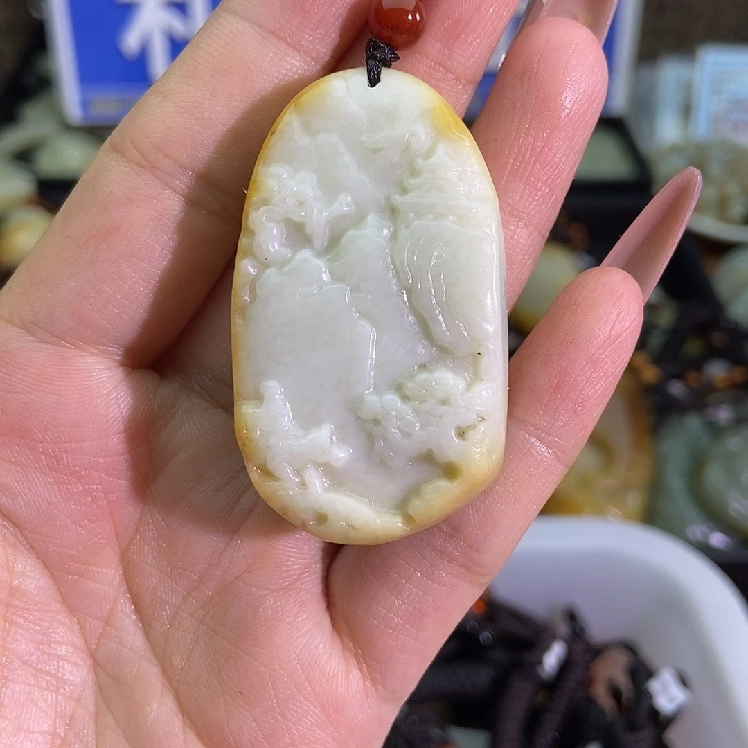 和田玉未镶嵌颈饰