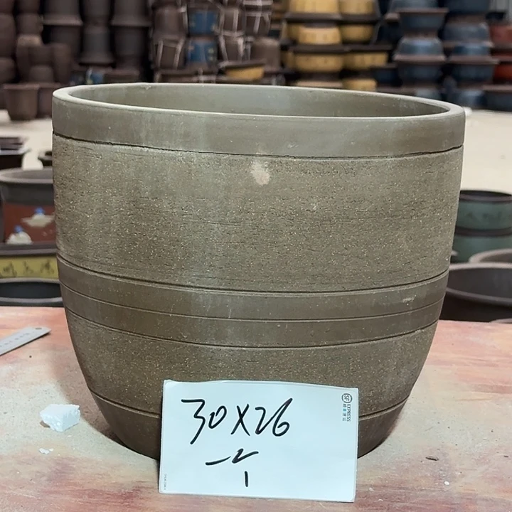 紫砂花盆手工制作109