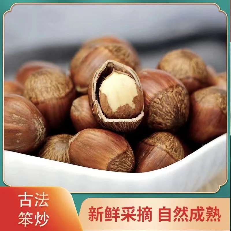 2025年新货东北炒熟薄皮大果榛子2斤/4斤（可以试吃不开口送钳子）